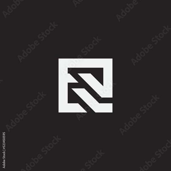 Obraz Initial letter ER monogram logo template.
