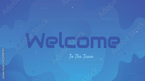 Fototapeta Welcome banner and sign with colorful background design
