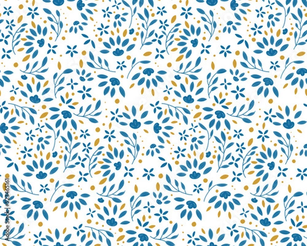 Obraz Seamless and impressive cute floral pattern