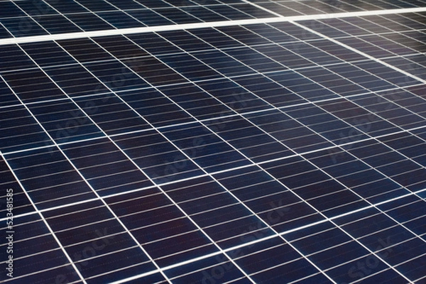 Obraz Solar panel Polycrystalline Silicon Solar Cells.