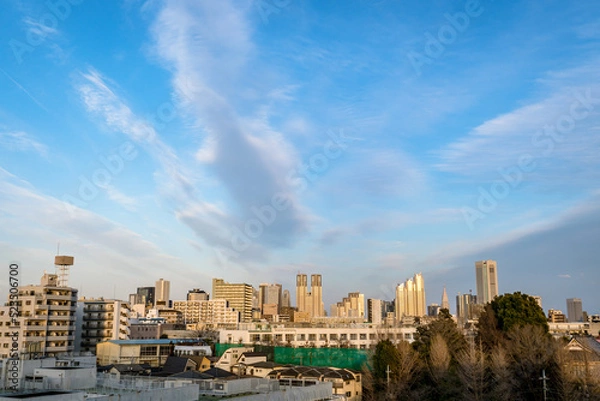Obraz 東京の風景：中野区からの都市風景０４
