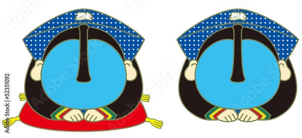 Obraz 福助　お辞儀