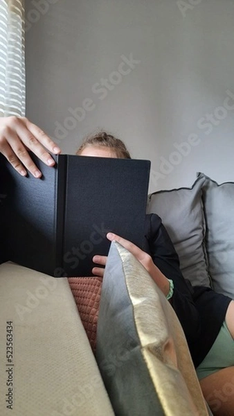 Obraz person sleeping on sofa