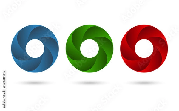 Obraz Aperture abstract logo set