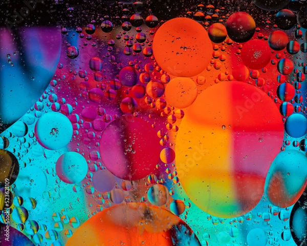Obraz abstract background with liquid bubbles
