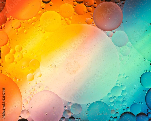 Obraz abstract background with bubbles