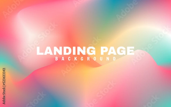 Fototapeta Trendy  fluid gradient colorful background. Futuristic design background for wallpaper, banner, cover, flyer, presentation, poster, advertising, landing page and etc.