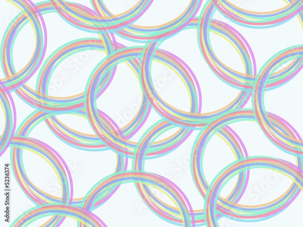 Obraz Scribbled Rings Tint