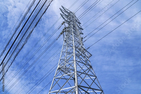 Fototapeta 電信柱、電波塔