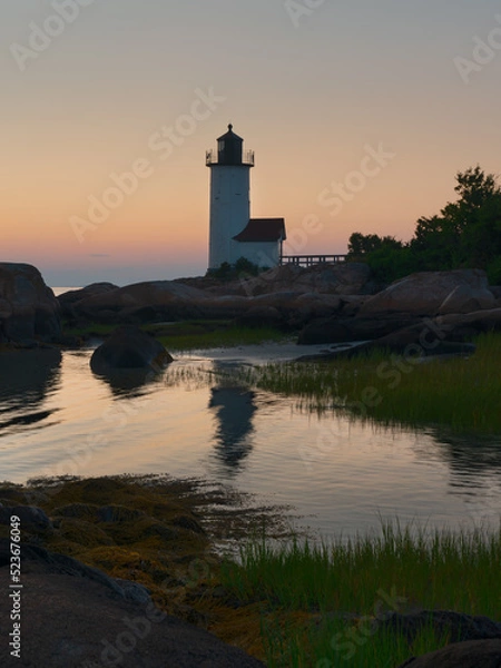 Obraz lighthouse at sunset