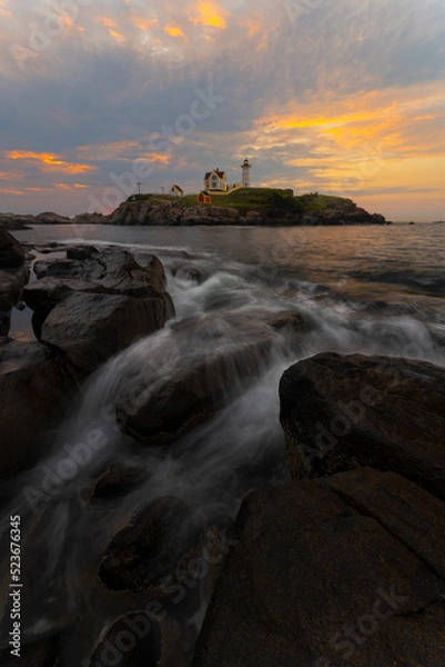 Obraz Nubble Lighthouse Sunrise