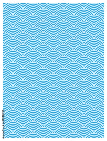 Obraz Japan wave seamless pattern