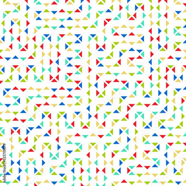 Fototapeta Color Rhombus tile tessellation pattern illustration
