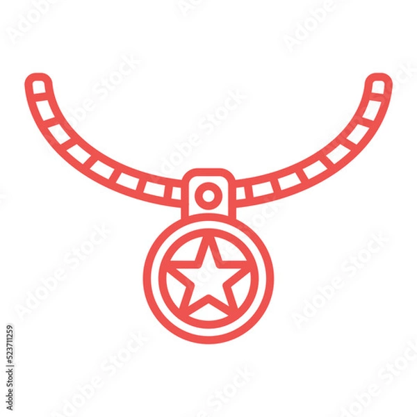 Fototapeta Pendant Multicolor Line Icon