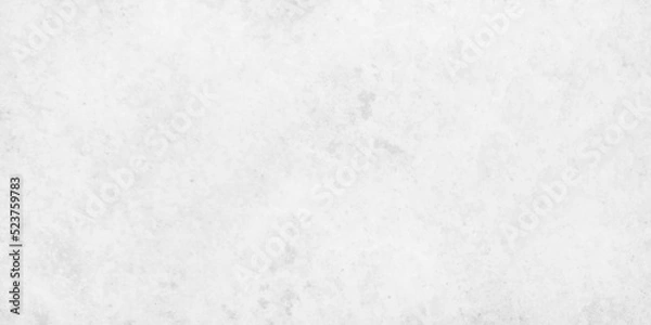Obraz Concrete wall white color for background. Old grunge textures with scratches and cracks. White painted cement wall, modern grey paint limestone texture background in white light seam home wall paper.
