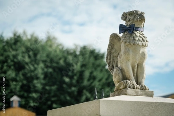 Fototapeta Gargoyle with Bow Tie