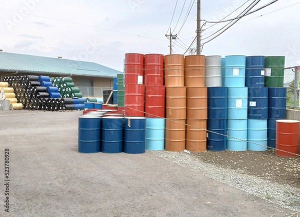 Fototapeta ドラム缶　drums