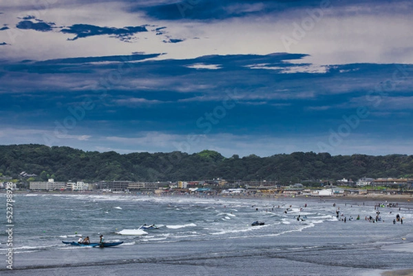 Obraz 材木座海岸　由比ヶ浜海水浴場