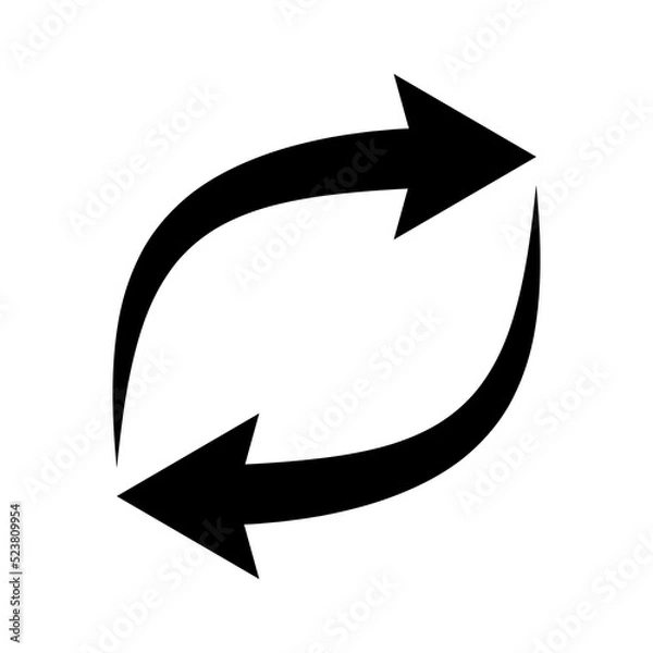 Fototapeta Repost or reshare icon. Social media repost illustration