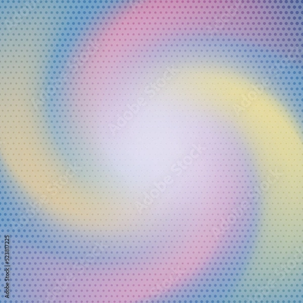 Fototapeta vector doted curve shaped and colourful twist shape background
