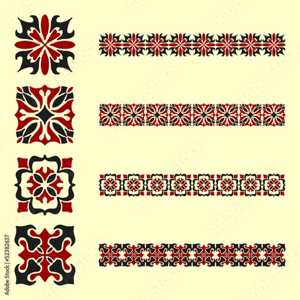 Obraz Abstract ornament set