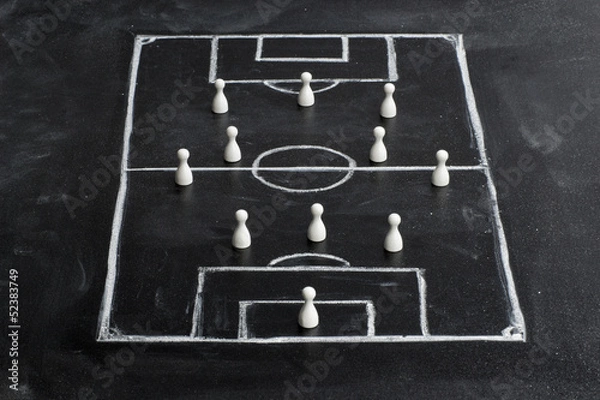 Obraz Tafel / Taktik 3-4-3