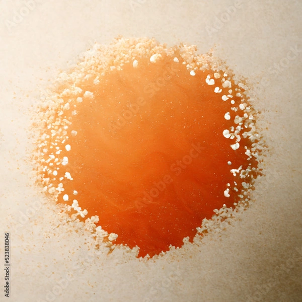 Obraz Orange abstract circle particles wave background