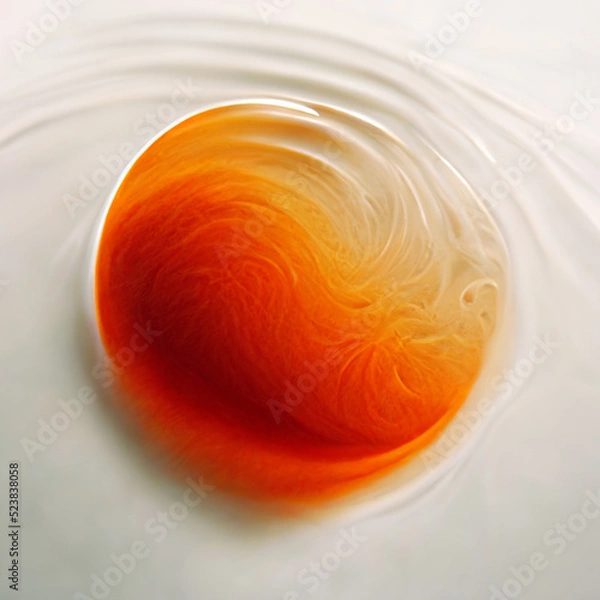 Obraz Orange abstract circle particles wave background