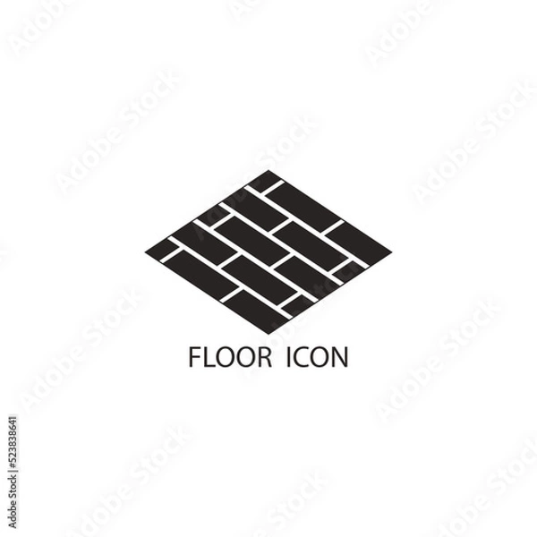 Fototapeta Floor icon vector