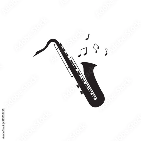 Fototapeta saxophone vector icon
