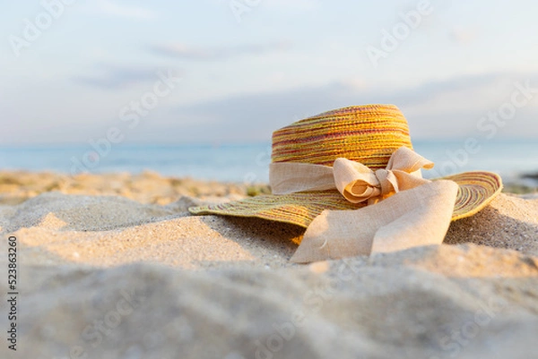Fototapeta hat on the beach