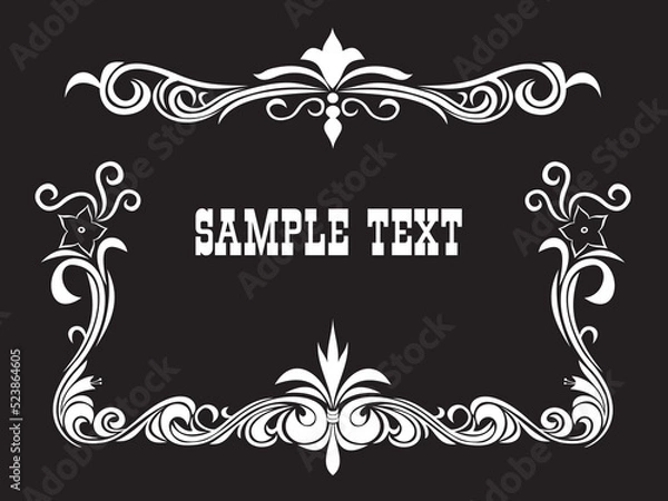 Obraz silent movie intertitle vector illustration