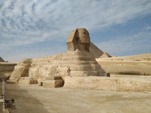Obraz sphinx and pyramid