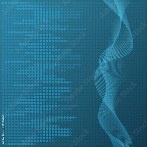 Fototapeta Digital blue equalizer background