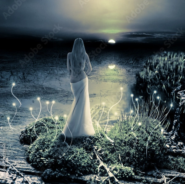 Obraz Fantasy Magic World. Pixie i Moon