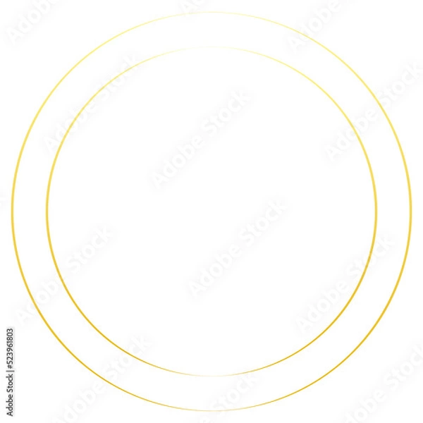 Obraz Gold Circle Frame