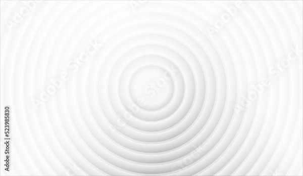 Fototapeta Abstract geometric background, circles shape. White and gray background. Vector illustration