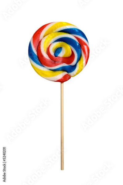 Fototapeta Lolipop isolated on white