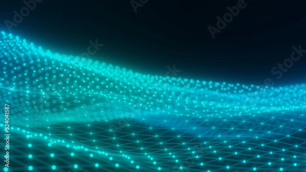 Fototapeta Abstract background with waves