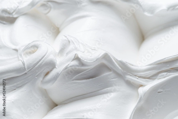 Fototapeta Frozen Lemon flavour gelato - full frame detail. Close up of a white surface texture of Ice cream.