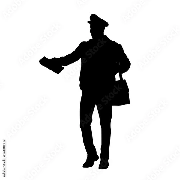 Obraz Postman Silhouette
