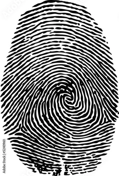 Obraz Wektor odcisków palców