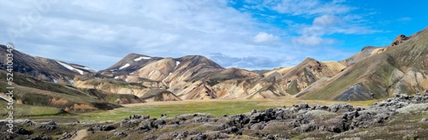 Obraz The majestic mountain range in Iceland, formed by a active volcanic activity
