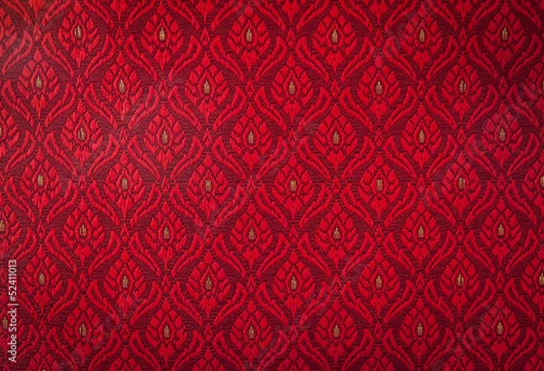 Fototapeta Thai style handmade  fabric pattern
