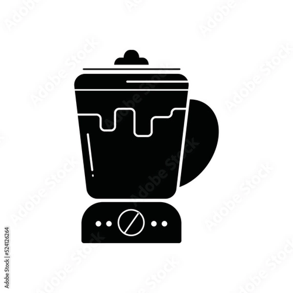 Fototapeta Blender icon. Black filled style. Can be used for web and mobile.