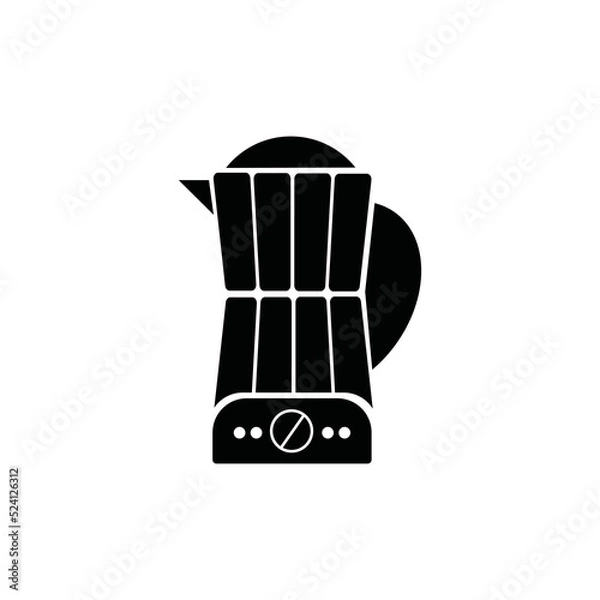 Fototapeta grinder icon. Black filled style. Can be used for web and mobile.