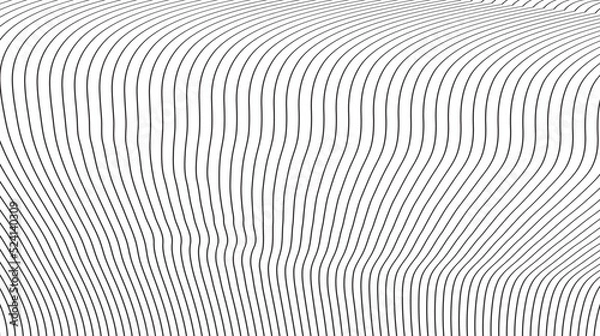 Fototapeta Thin line minimalistic. line round abstract. pattern of lines. . Technology metallic line. Premium luxury design template.