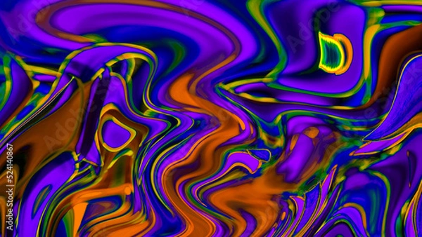 Fototapeta Otherworldly Visions. Extraterrestrial images, illusions, textures, and imaginary patterns.
