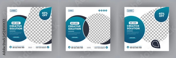 Obraz Digital marketing business and web banner for social media post template 