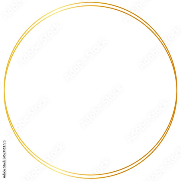 Fototapeta Gold Circle Frame